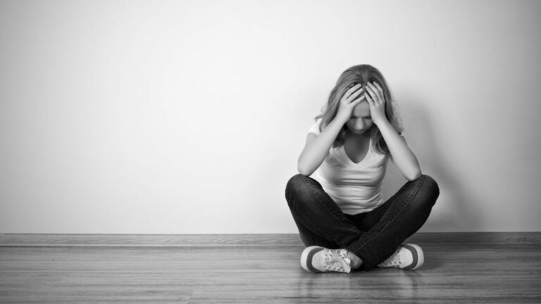 Depressed teenager