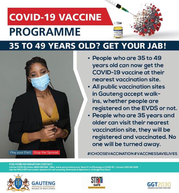 vaccines over 35yrs
